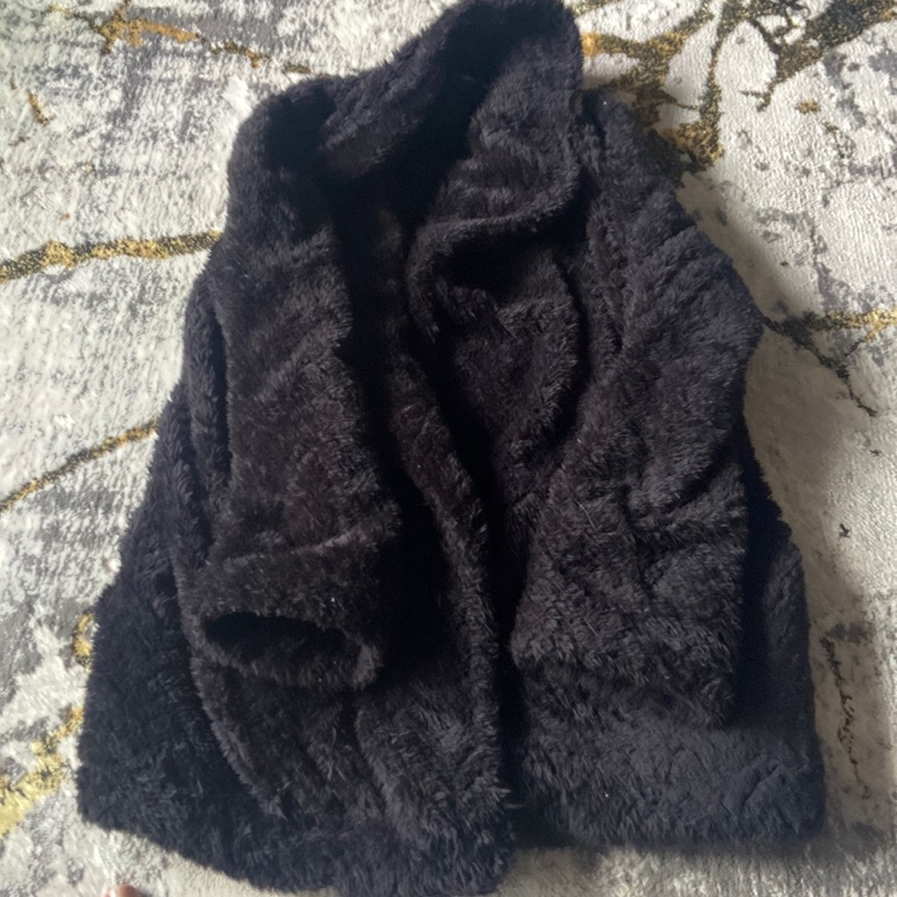 Calvin Klein Plush Open Jacket Size Large - image 1